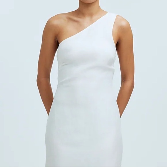 Madewell lighthouse One-Shoulder Midi Dress - Picture 2 of 6
